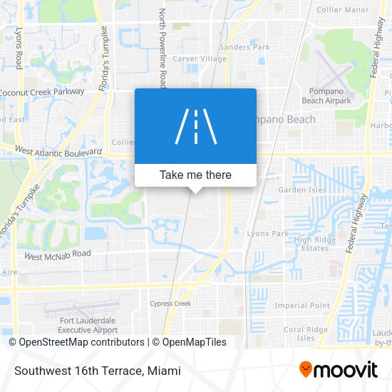 Southwest 16th Terrace map
