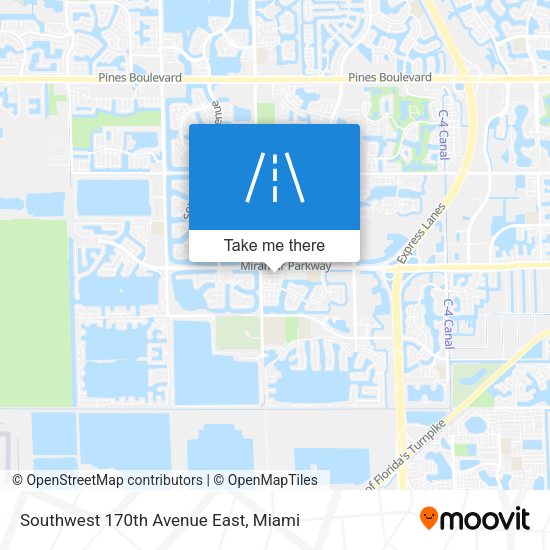 Southwest 170th Avenue East map