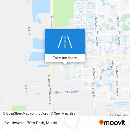 Mapa de Southwest 170th Path