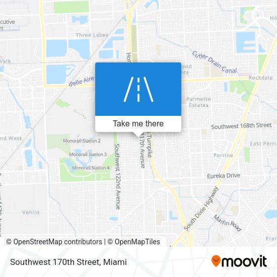 Southwest 170th Street map
