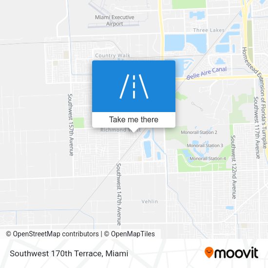Mapa de Southwest 170th Terrace