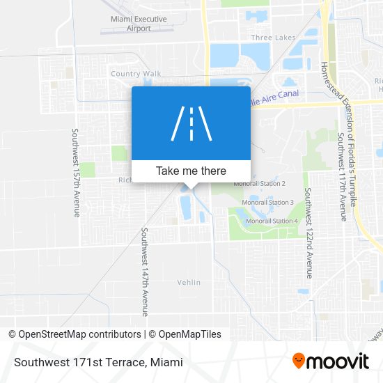 Mapa de Southwest 171st Terrace