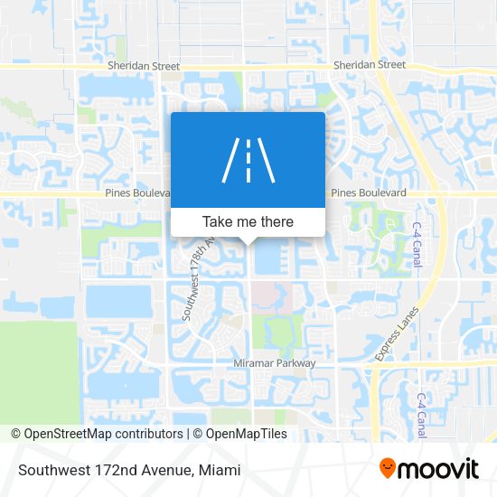 Southwest 172nd Avenue map