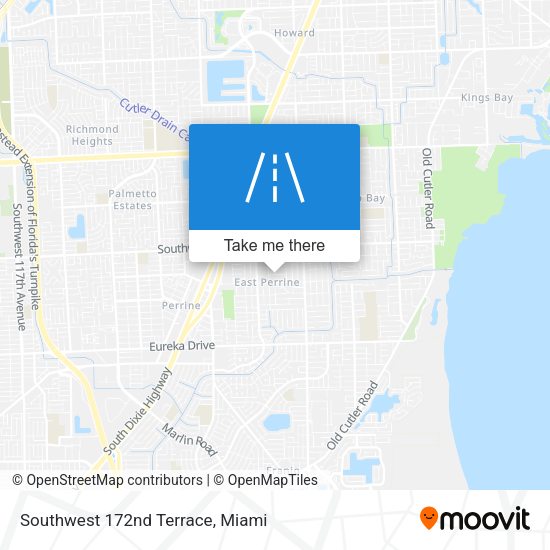 Southwest 172nd Terrace map