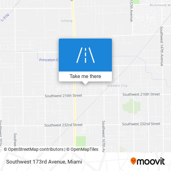 Southwest 173rd Avenue map