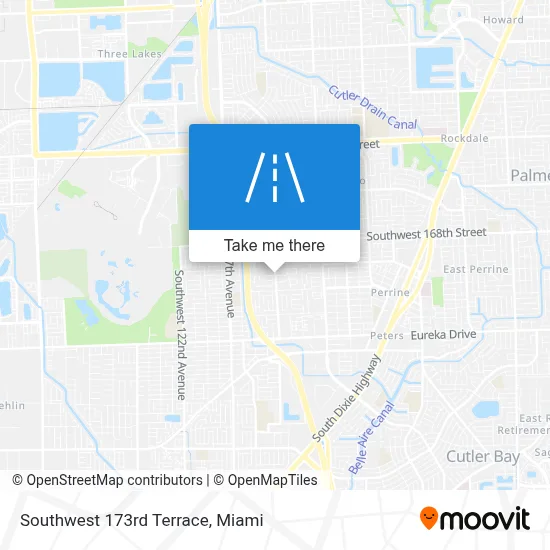 Southwest 173rd Terrace map