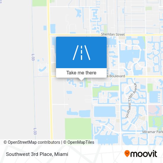 Mapa de Southwest 3rd Place