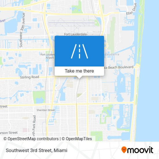 Mapa de Southwest 3rd Street