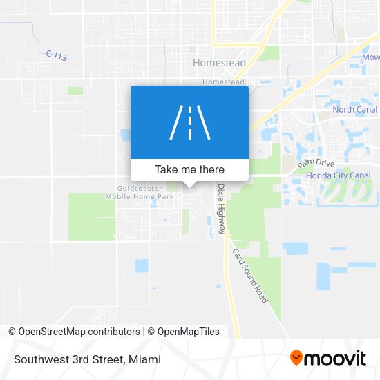 Mapa de Southwest 3rd Street