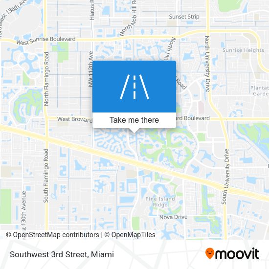 Mapa de Southwest 3rd Street