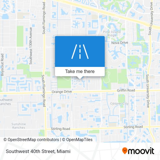 Mapa de Southwest 40th Street