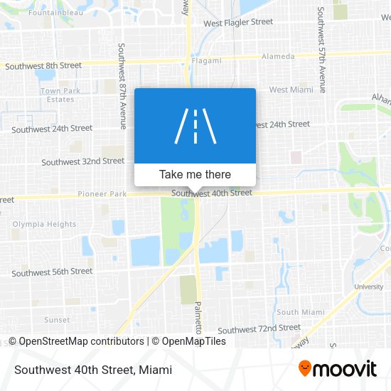 Southwest 40th Street map