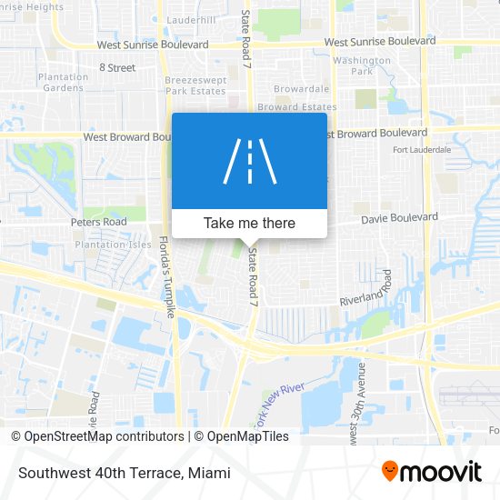 Mapa de Southwest 40th Terrace