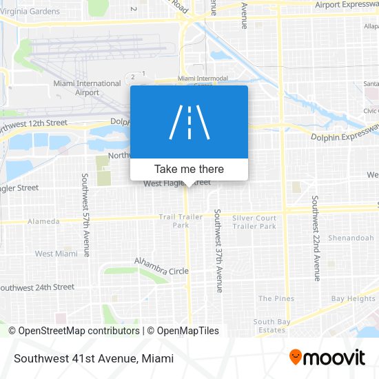 Southwest 41st Avenue map