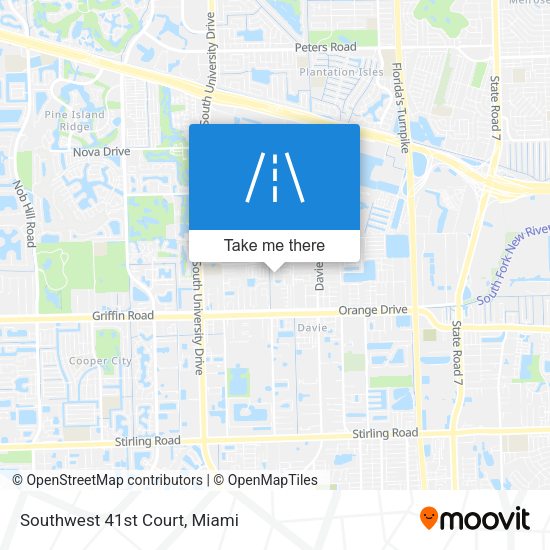 Mapa de Southwest 41st Court