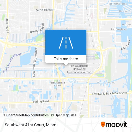 Mapa de Southwest 41st Court