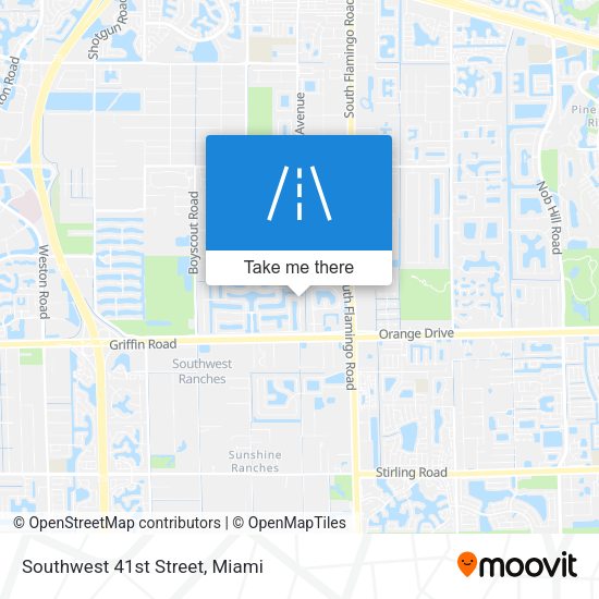 Southwest 41st Street map
