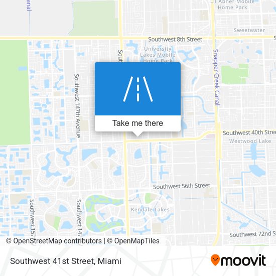 Southwest 41st Street map
