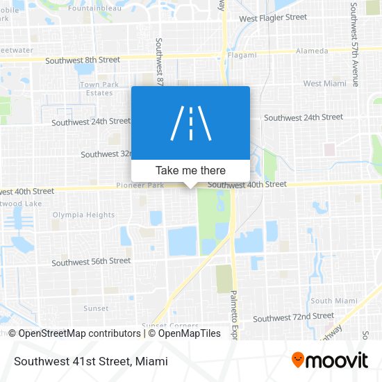 Mapa de Southwest 41st Street