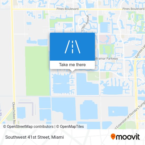 Mapa de Southwest 41st Street