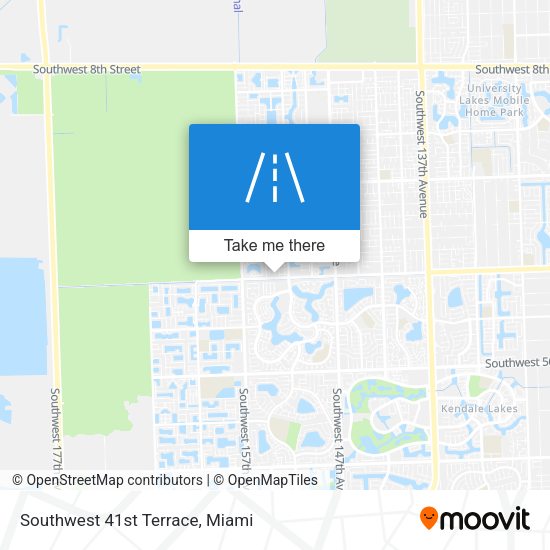Southwest 41st Terrace map