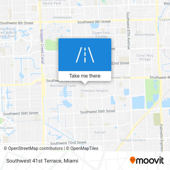 Mapa de Southwest 41st Terrace