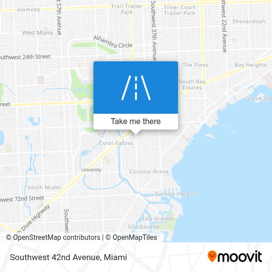 Southwest 42nd Avenue map