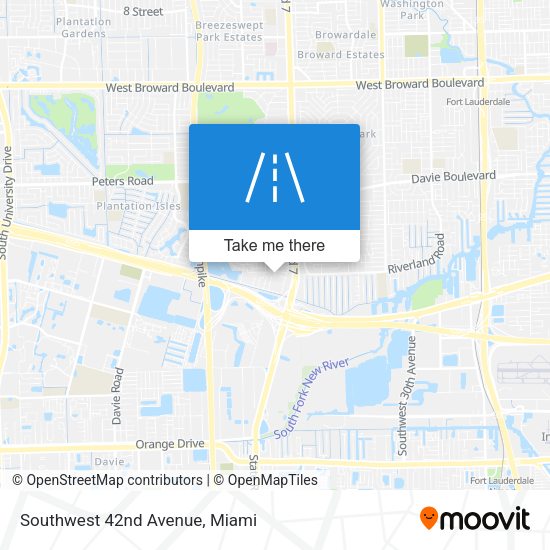 Southwest 42nd Avenue map