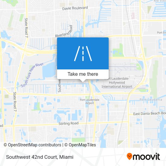 Southwest 42nd Court map