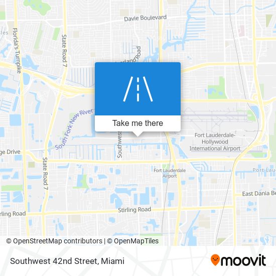 Southwest 42nd Street map