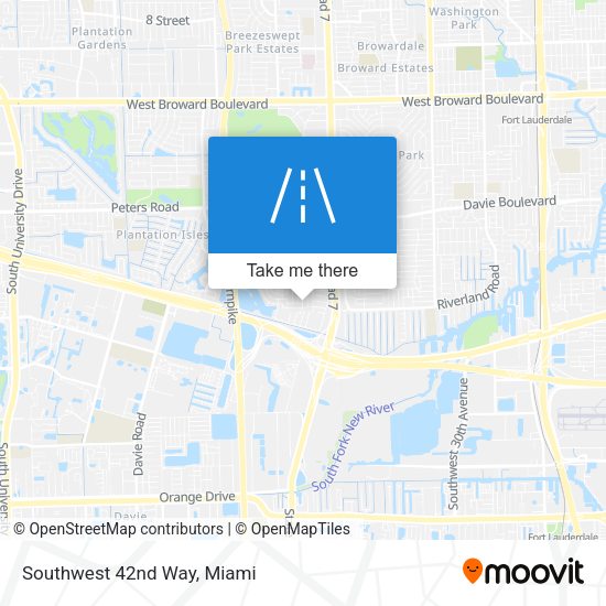 Southwest 42nd Way map