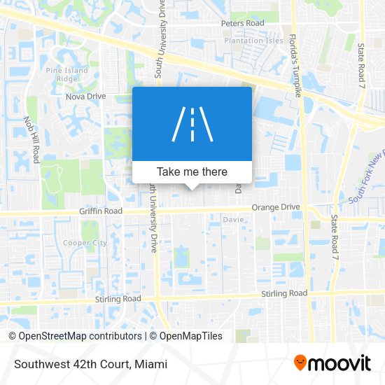 Southwest 42th Court map