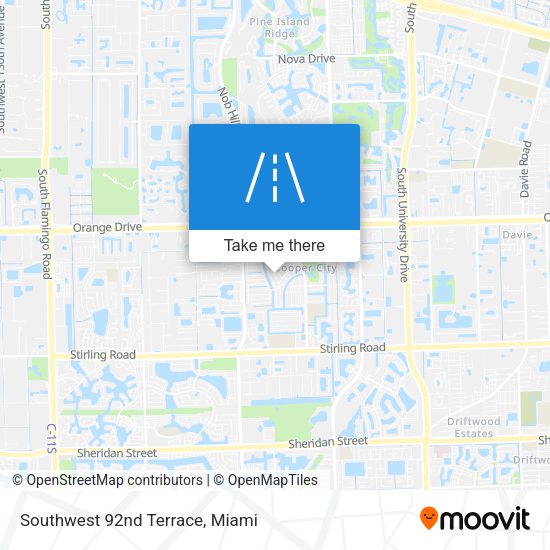 Mapa de Southwest 92nd Terrace