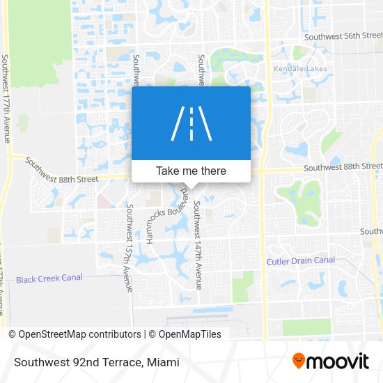 Mapa de Southwest 92nd Terrace