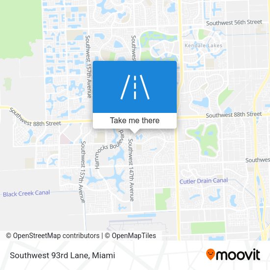 Southwest 93rd Lane map