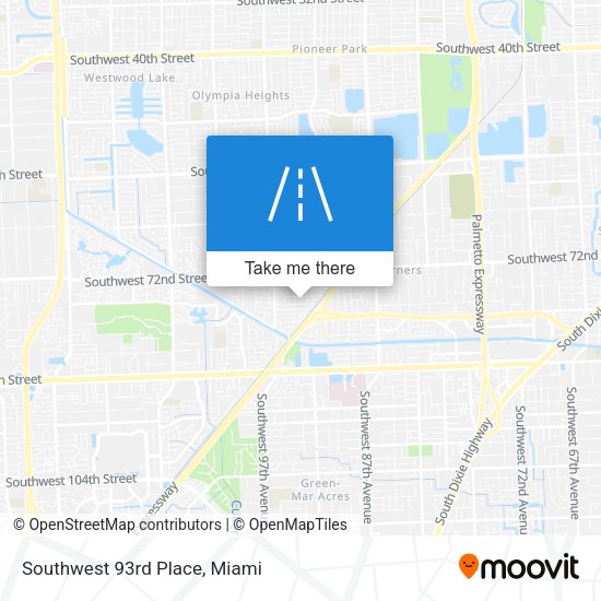 Mapa de Southwest 93rd Place