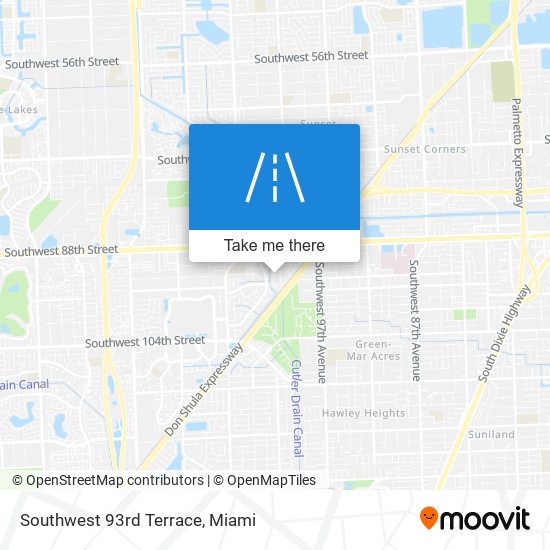 Southwest 93rd Terrace map