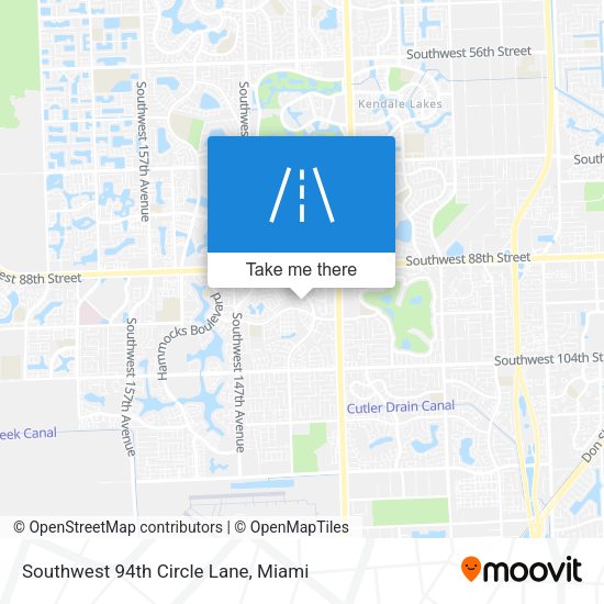 Southwest 94th Circle Lane map