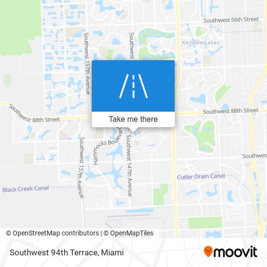 Southwest 94th Terrace map