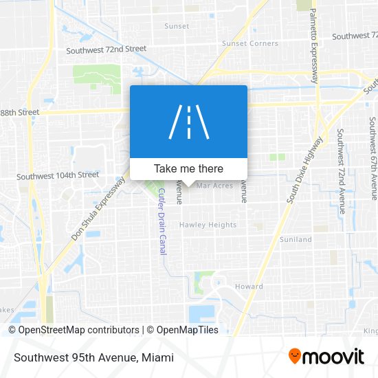 Southwest 95th Avenue map