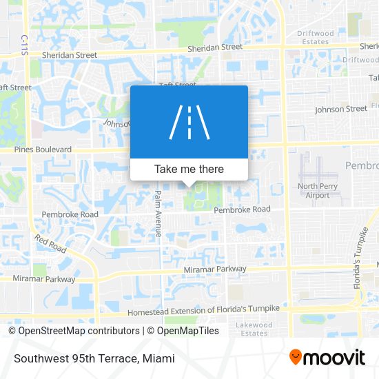 Southwest 95th Terrace map