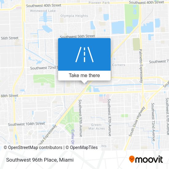 Southwest 96th Place map