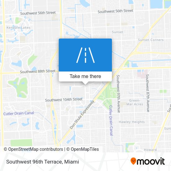 Southwest 96th Terrace map