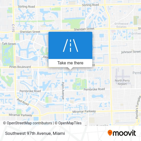 Southwest 97th Avenue map