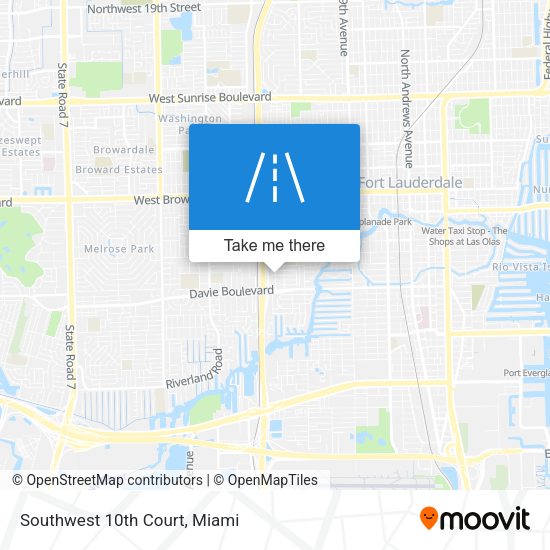 Southwest 10th Court map