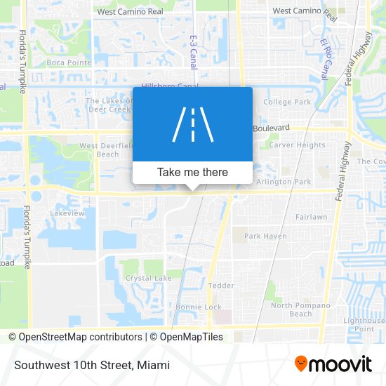 Mapa de Southwest 10th Street