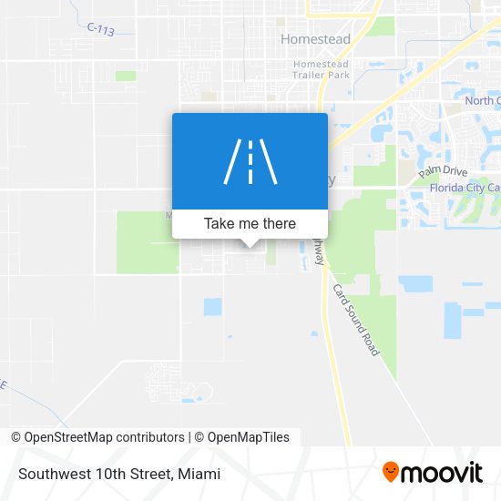 Mapa de Southwest 10th Street