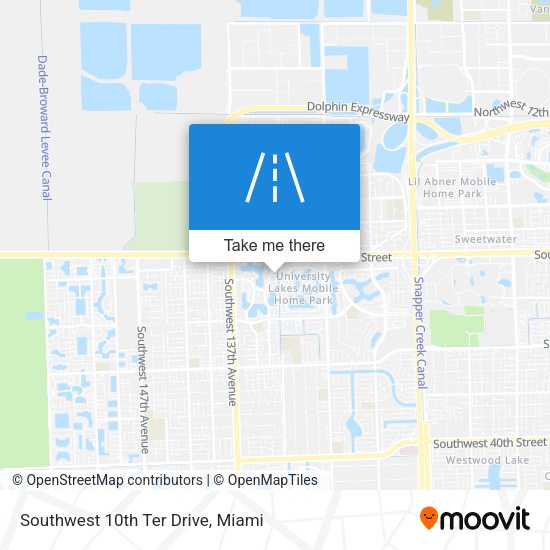 Southwest 10th Ter Drive map