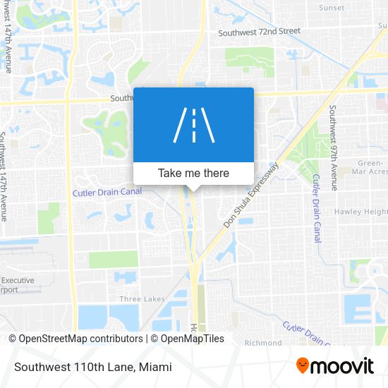 Southwest 110th Lane map