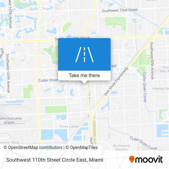 Southwest 110th Street Circle East map